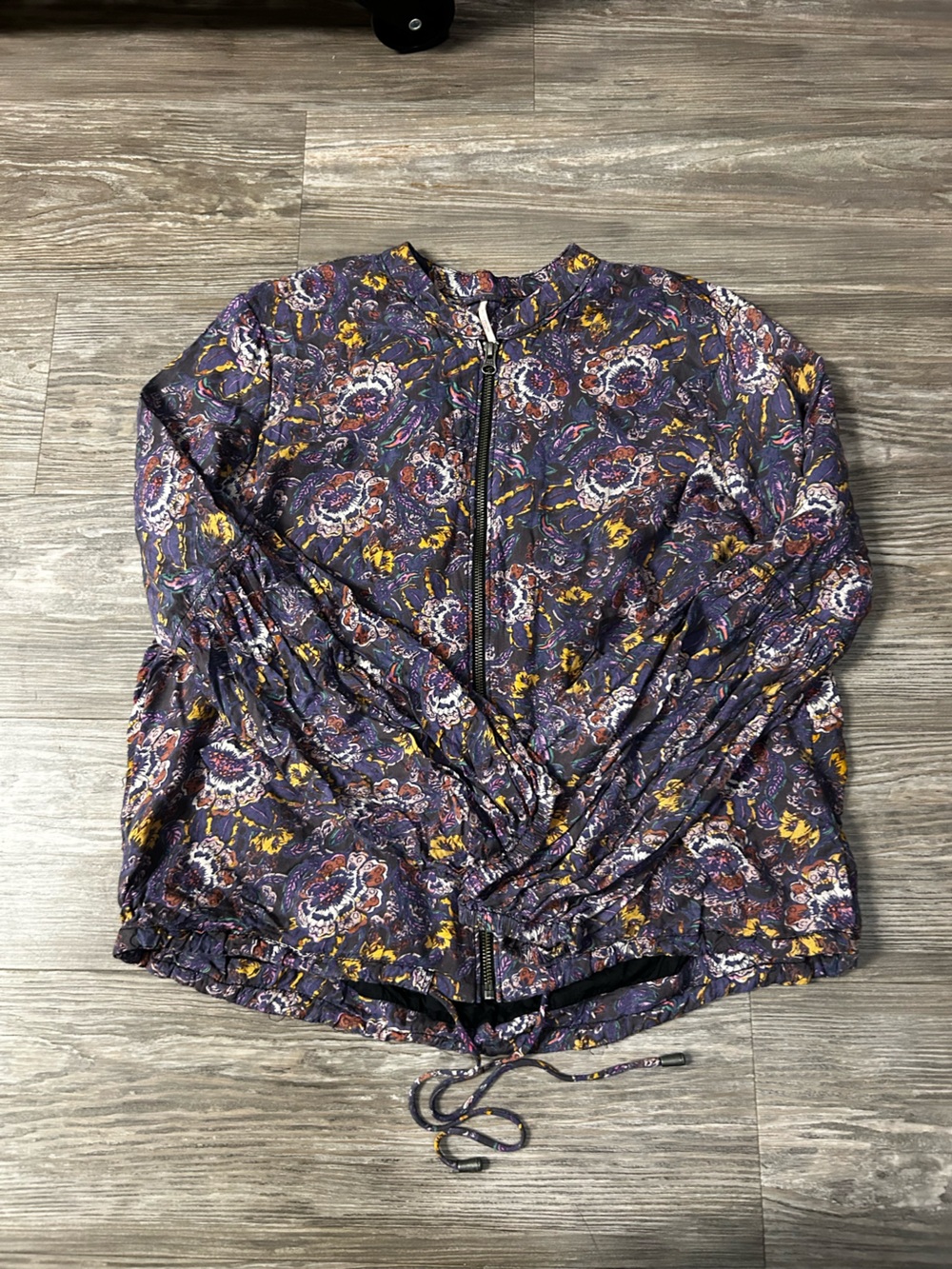 Free people Floral Zip-Front Women’s Top Jacket - Purple